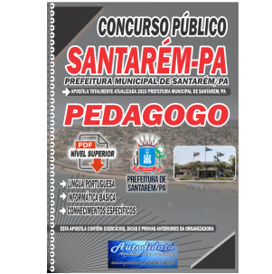 Capa de Apostila concurso de Santarém-PA 2023 – Pedagogo