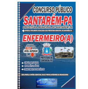Capa de Apostila concurso de Santarém-PA 2023 – ENFERMEIRO